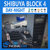 Tokyo Shibuya Block 4 3D Model
