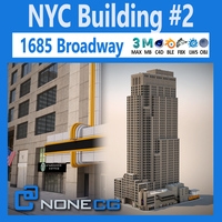 NYC Building 1685 Broadway Theater 3D Model