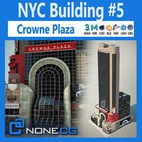 NYC Building Crowne Plaza 3D Model