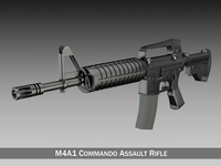 Colt M4 Commando - Assault rifle 3D Model
