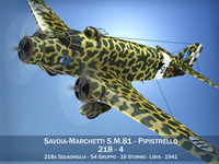 Savoia-Marchetti S.M.81 Pipistrello 3D Model
