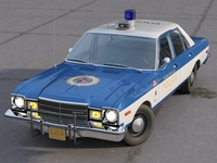 Plymouth Volare Police 1976 3D Model