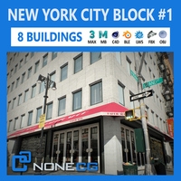 NYC Block Set 1 V2 3D Model