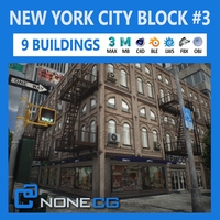 NYC Block Set 3 V2 3D Model