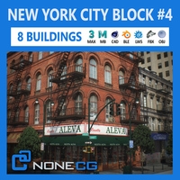 NYC Block Set 4 V2 3D Model