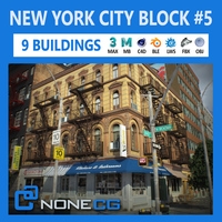 NYC Block Set 5 V2 3D Model
