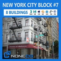 NYC Block Set 7 V2 3D Model