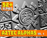 Aztec Alpha Brushes Volume 4 1.0.0 for Zbrush