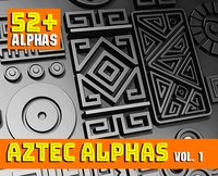 Aztec Alphas Vol 1 1.0.0 for Zbrush