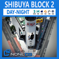 Tokyo Shibuya Block 2 3D Model