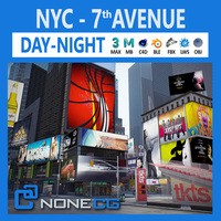 NYC 7th Avenue 3D Model