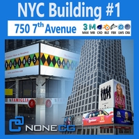 NYC Building 750 7th Avenue 3D Model