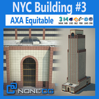 NYC Building AXA Equitable Center 3D Model