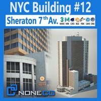 NYC Building Sheraton 7th Avenue 3D Model